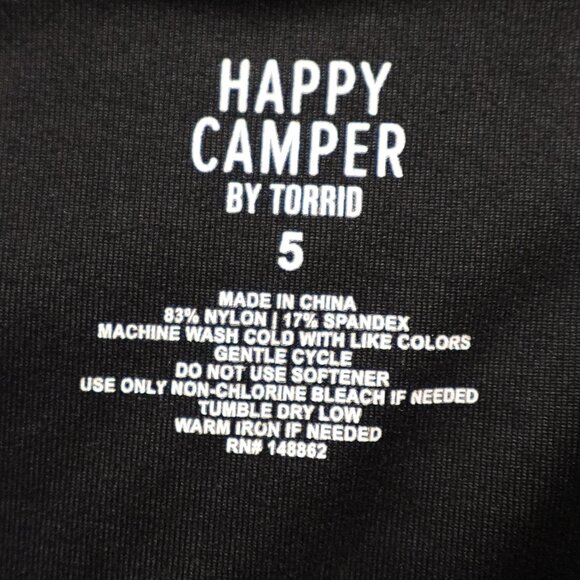 Torrid Happy Camper Zip-Front Sports Bra Plus Size 5‎ Black Leopard Print - Picture 3 of 8